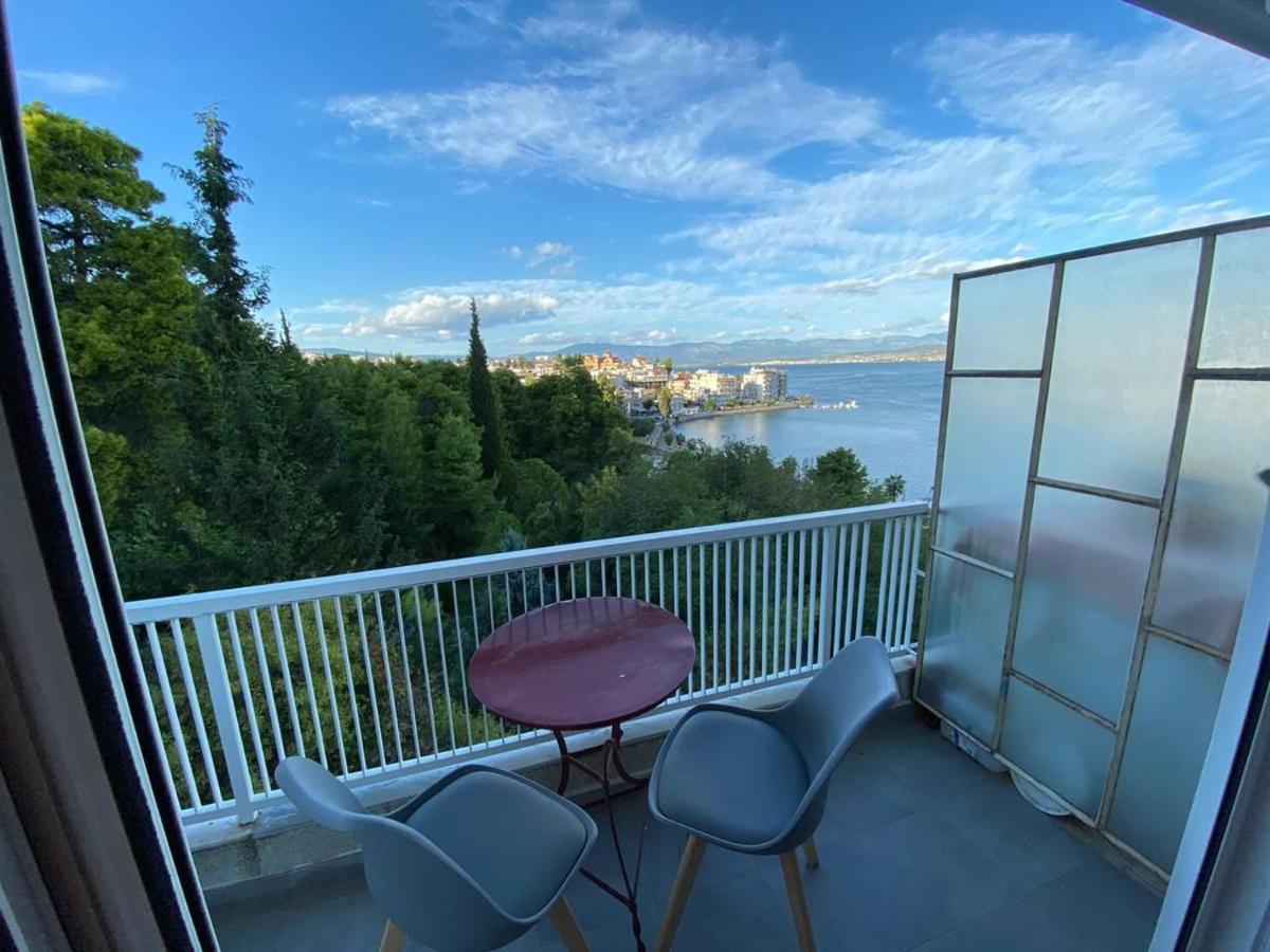 Chalkís 30M² Cosy Studio With Panoramic Sea View מראה חיצוני תמונה
