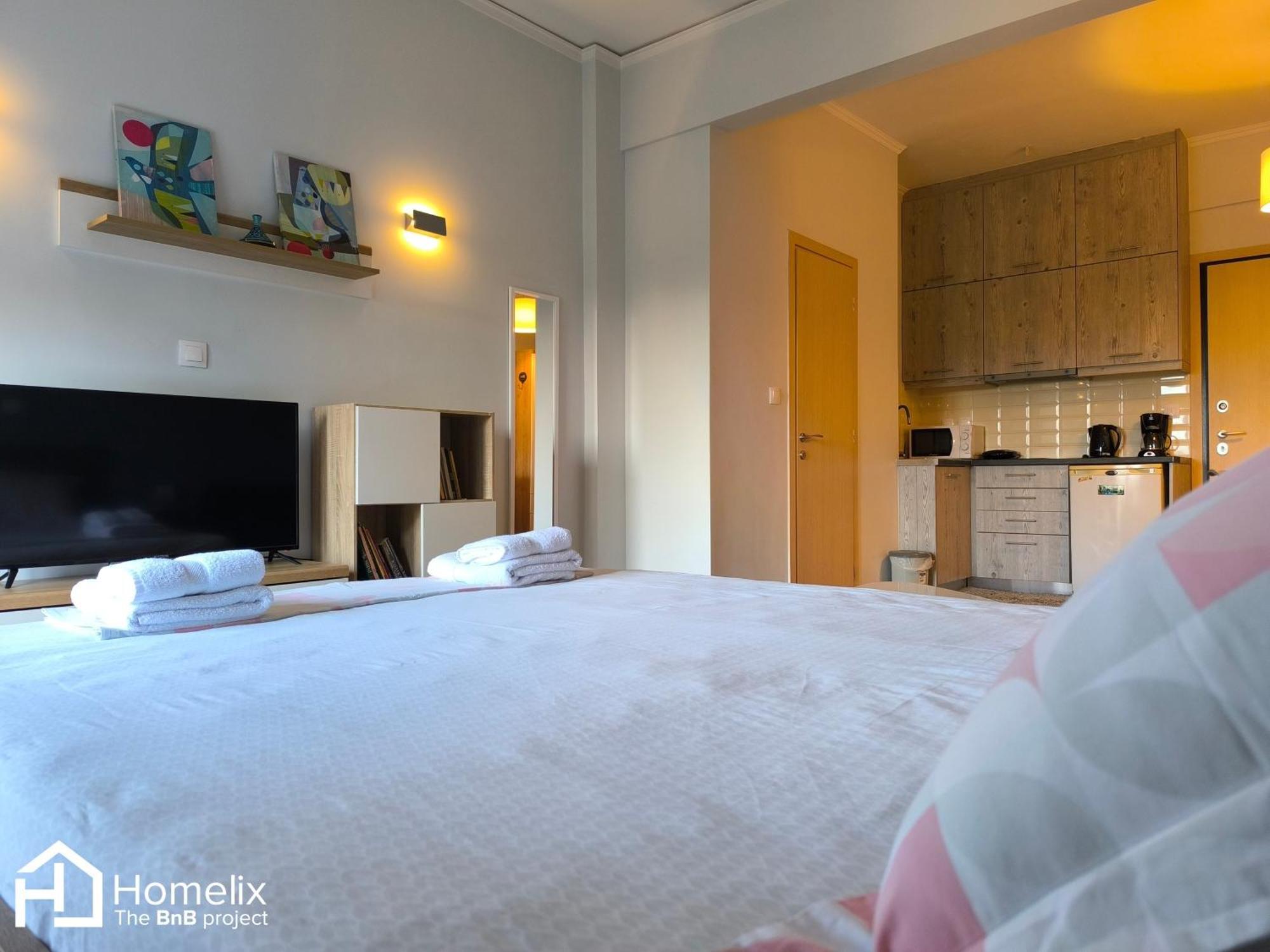 Chalkís 30M² Cosy Studio With Panoramic Sea View מראה חיצוני תמונה