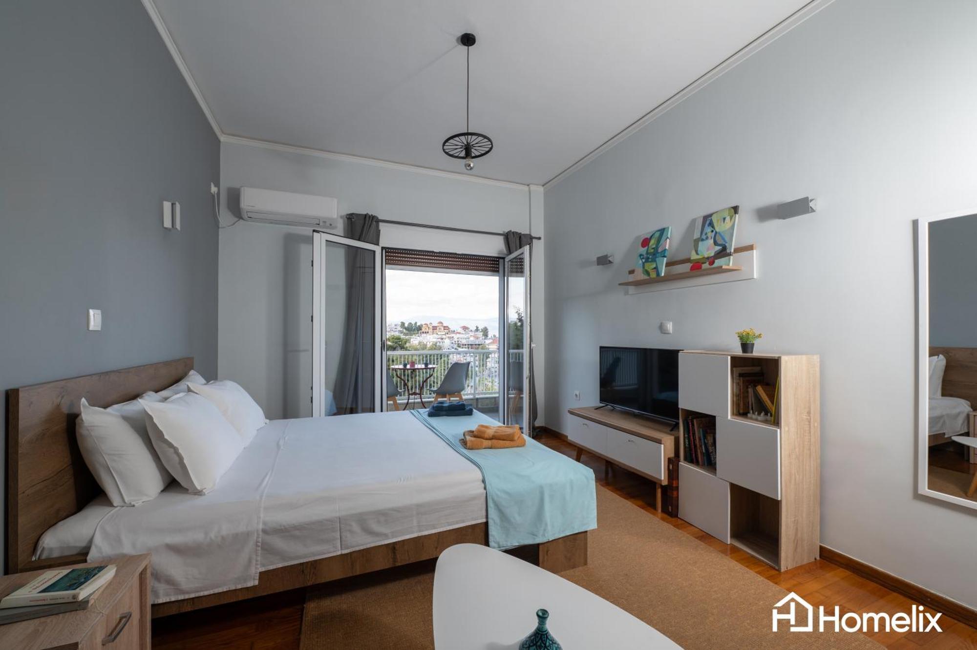 Chalkís 30M² Cosy Studio With Panoramic Sea View מראה חיצוני תמונה