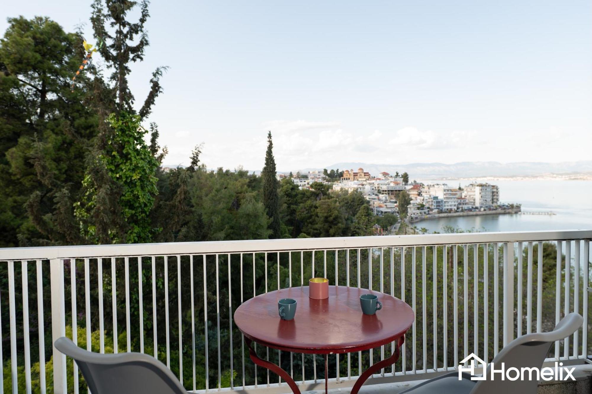 Chalkís 30M² Cosy Studio With Panoramic Sea View מראה חיצוני תמונה